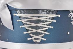 Urne chic navy & blanc